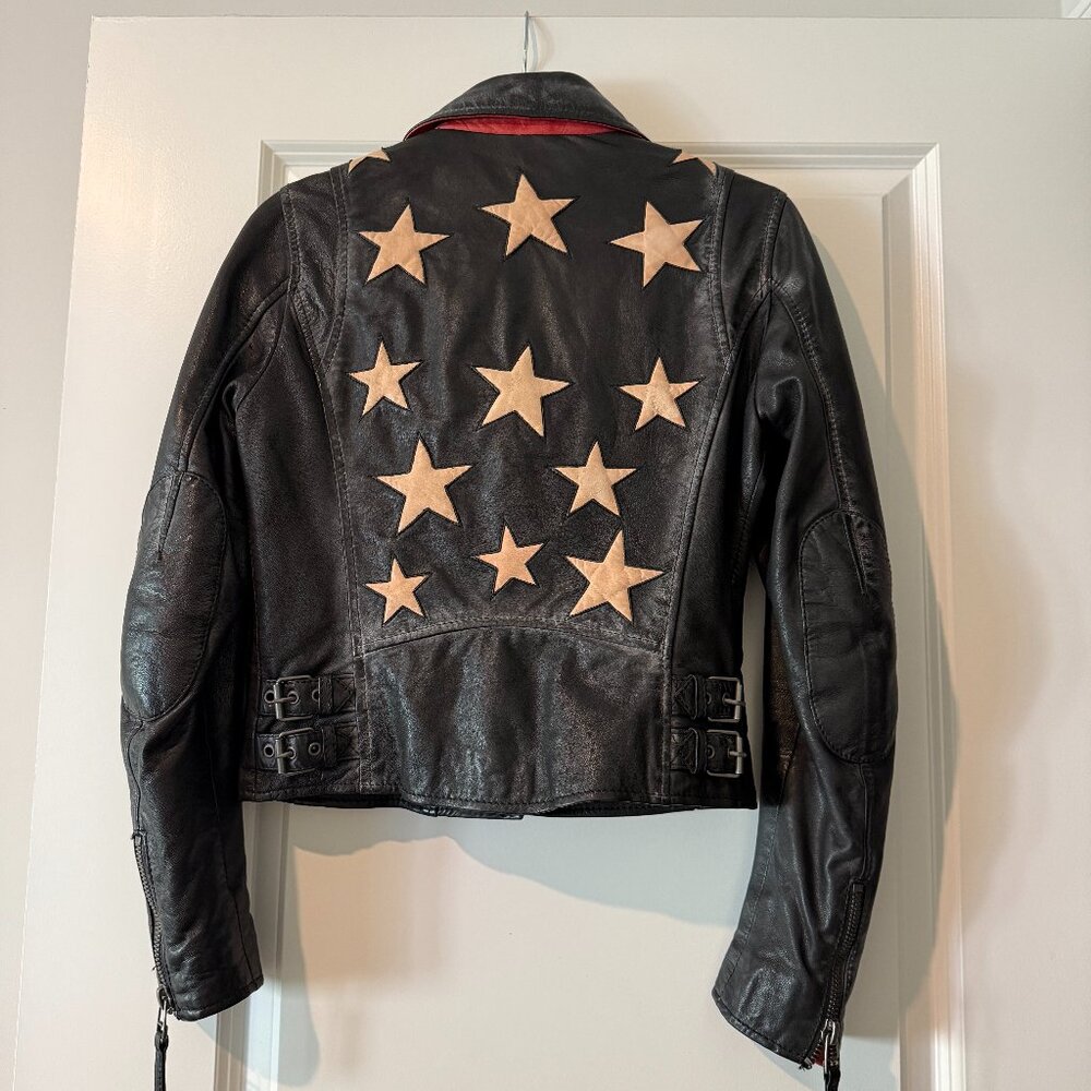 Mauritius Leather Christy Moto Jacket: XS